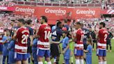El Real Madrid festeja su título con una goleada ante un Granada descendido