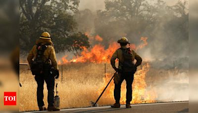 How a flaming car led to one of biggest fires in California's history - Times of India