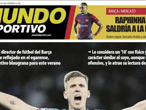 Dani Olmo, Cancelo y João Félix, protagonistas de las portadas deportivas de hoy