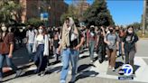 43 protesters arrested at UCLA as school shifts classes to remote for the week