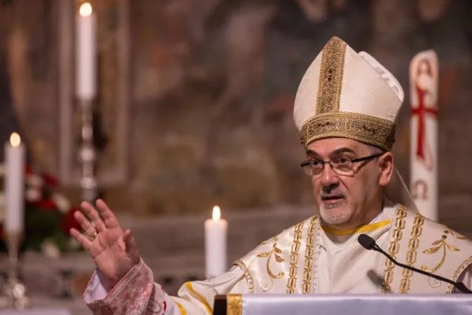 Latin patriarch of Jerusalem takes possession of Rome titular church