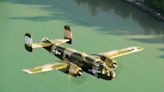 Two vintage WWII planes on display at Cedar Rapids airport