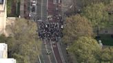 Mass. Ave. blocked by pro-Palestinian protesters at MIT campus
