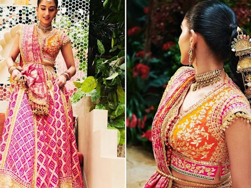 Bride Radhika Merchant wears her mom’s jewellery, ‘Durga Shloka'-inscribed lehenga to her mameru