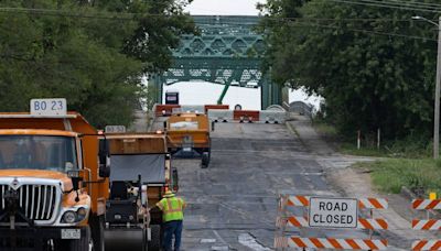 Damaged bridge in East St. Louis may reopen earlier than expected. Repair work has begun