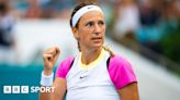 Miami Open: Three-time champion Victoria Azarenka sets up semi-final with Elena Rybakina