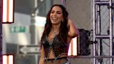 Anitta Plays With Heavy Metal in Seks Vest and Miniskirt Embellished With Grommets, Studs and Silver Hardware for ‘Today’ Performance