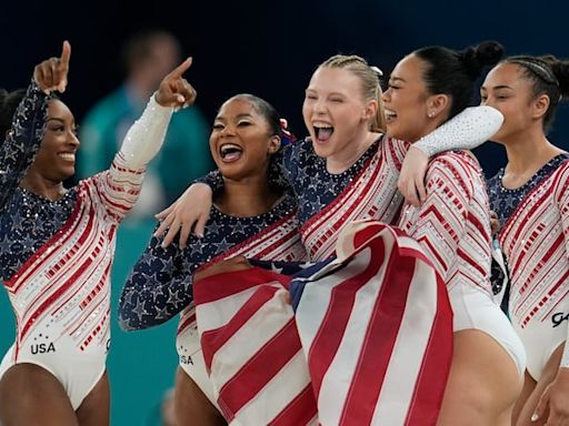 USA gymnastics runs away with team gold