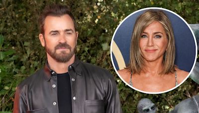 Justin Theroux Gives Shoutout to “Auntie” Jennifer Aniston in Adorable Photo - E! Online