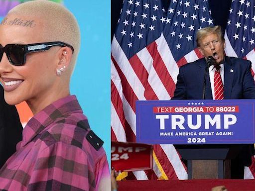 Amber Rose Roasted for Saying She's Voting for Donald Trump Because He Makes Her 'Feel Safe': 'This Just Broke My Brain'