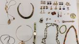 Member of public finds hoard of 'stolen' jewellery dumped in woods