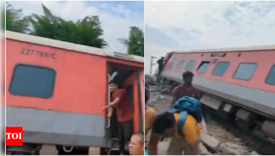 Driver heard sound of explosion before train derailed in Gonda | India News - Times of India