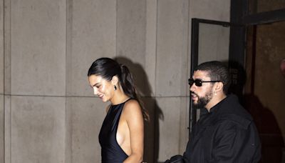 Kendall Jenner Elevates a Semi-Sheer Black Dress on a Date With Bad Bunny