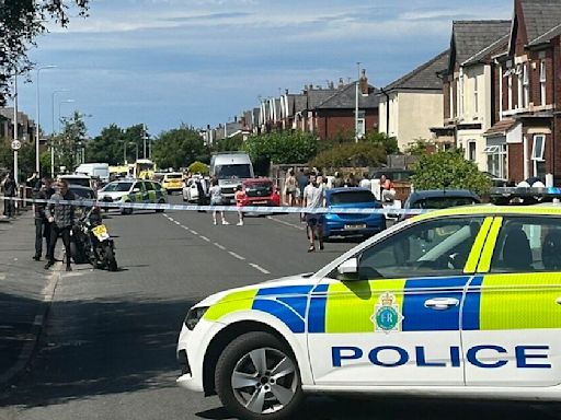 Man held as ‘young children’ among eight stabbed near Liverpool in ‘horror movie’ scene