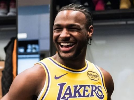 Bronny James debutó con Los Lakers en la Liga de Verano de la NBA