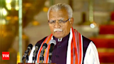 Khattar urges Chhattisgarh to make full use of central funds to expedite state's development | India News - Times of India