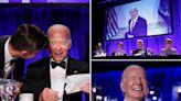 Biden tries to downplay age with jokes, mocks Trump at White House Correspondents Dinner