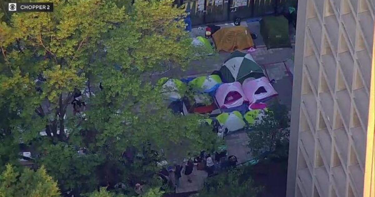 NYU protest encampment to support Palestinians remains in place as students say it's "incredibly difficult to focus"