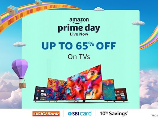 Amazon Prime Day Sale: Up to 65% off on smart TVs from Redmi, Xiaomi, Sony Bravia, LG, and more; top deals here