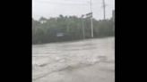 China: Man Enjoys Diving Amid Flooding In Nanning, Guangxi
