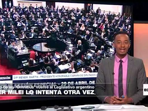 Economía - La Ley Ómnibus vuelve a ser debatida en el Congreso argentino en una sesión maratónica