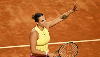 Rome: Aryna Sabalenka avoids shock defeat to qualifier in opening match scare