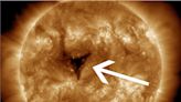 A 2nd giant 'hole' has appeared on the sun, and it could send 1.8 million-mph solar winds toward Earth