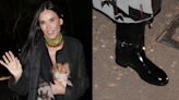 Demi Moore Shines With Patent Leather Riding Boots at Gucci’s Cruise 2025 Show