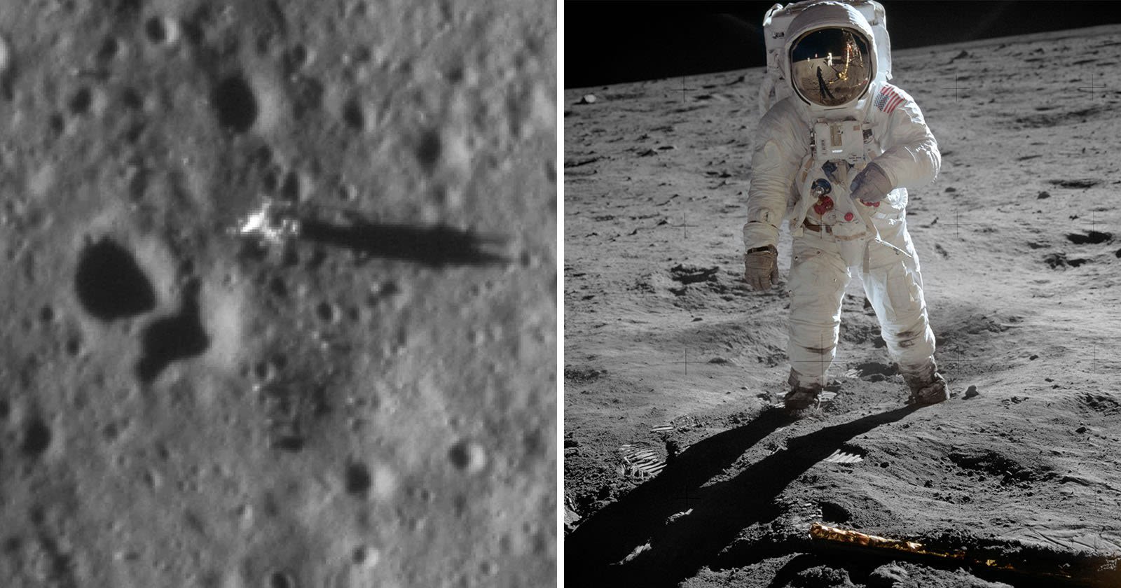 Conspiracy Theorists, Look at These Photos of Apollo Modules on the Moon