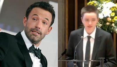 Ben Affleck, la figlia Seraphine fa coming out e diventa Fin: la foto con capelli corti e giacca al funerale del nonno