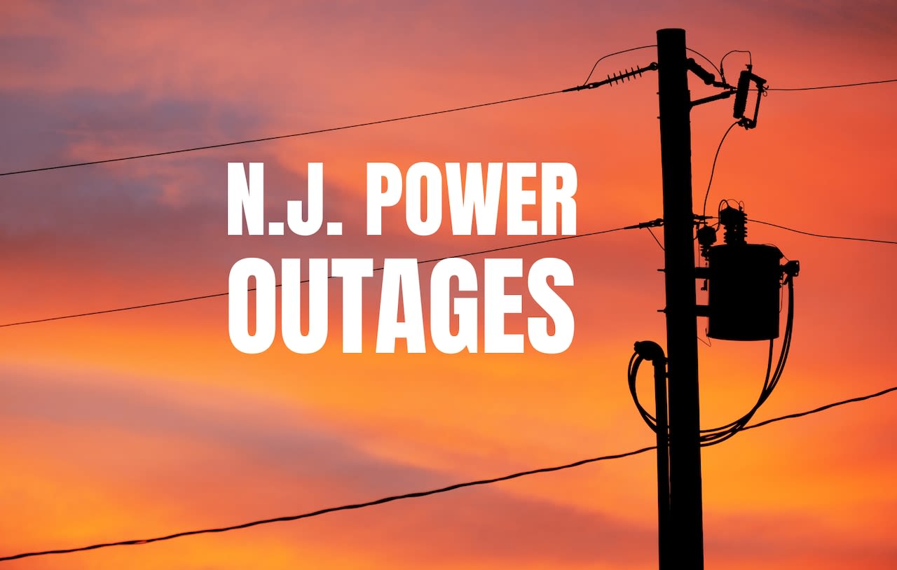 Live N.J. power outage tracker: Thousands in the dark as strong thunderstorms slam state