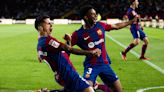 Barcelona pasó de 0-2 a 3-2 en ocho minutos y comparte la punta de la liga de España con Girona, el equipo revelación