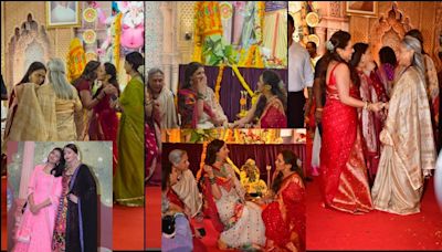 'Never seen Jaya laughing with Aishwarya': Jaya Bachchan, Shweta Bachchan, Rani Mukerji hug, kiss, bond at Durga Puja pandal [Reactions]