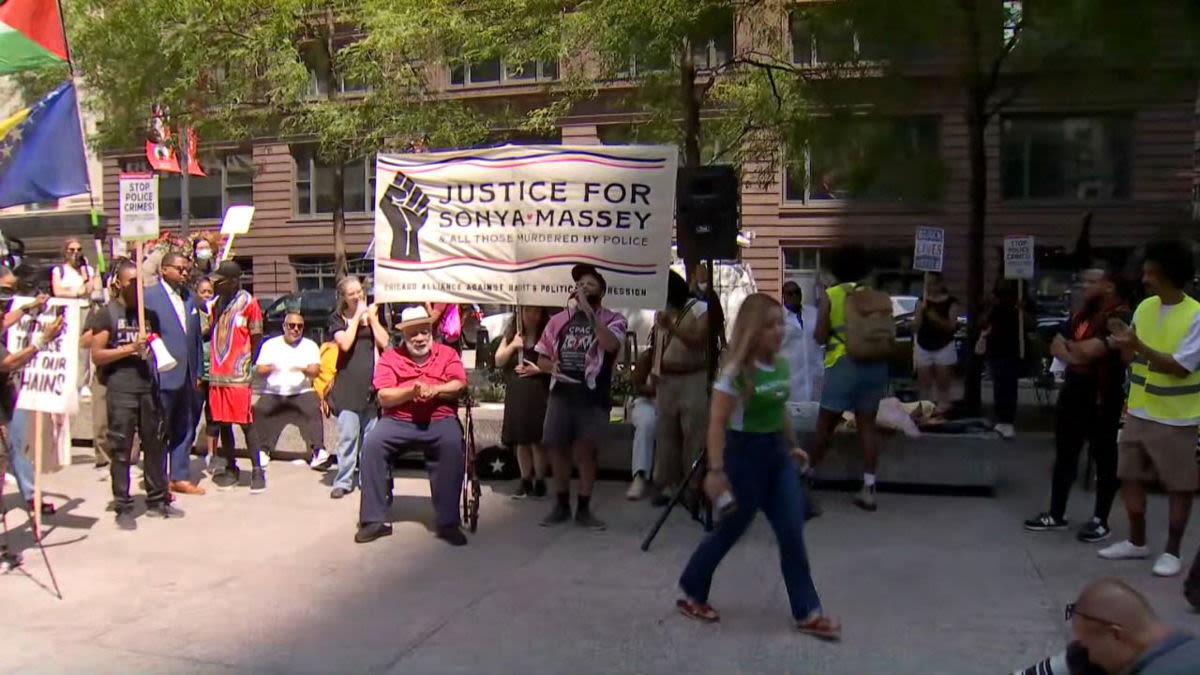 Protesters hold a rally to demand justice for Sonya Massey - KYMA