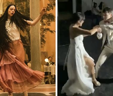 Novios recrean icónico baile de ‘Poor Things’ como vals en su boda, pero les llueven críticas