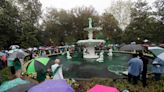 Savannah has a 'bit of Irish weather' for the Greening of the Fountain