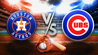 Astros vs. Cubs prediction, odds, pick, how to watch - 4/25/2024