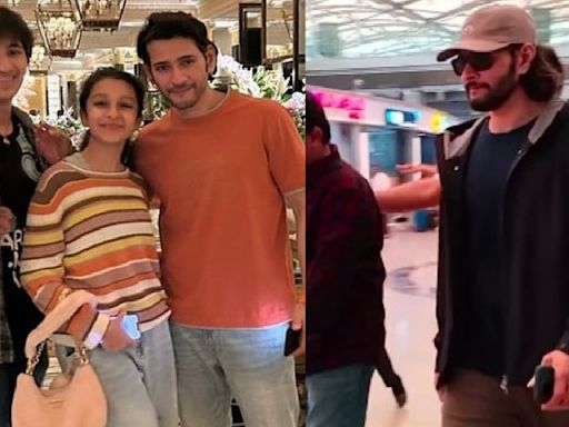 WATCH: Mahesh Babu sports long hair look as he returns to Hyderabad with wife Namrata and kids after long London holiday
