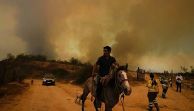 Detención del sospechoso del incendio en Valparaíso