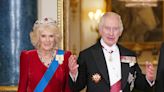 Queen Camilla Sparkles in the Burmese Ruby Tiara at Buckingham Palace
