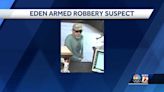 Eden Police Department: Officers searching for man responsible for robbing Truist Bank at gunpoint