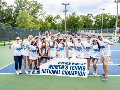 NSU women’s tennis team finally overcomes rival Barry for first national championship