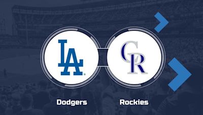 Dodgers vs. Rockies Prediction & Game Info - May 31
