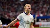 Lindsey Horan's penalty kick gives US a 2-1 win over Japan in SheBelieves Cup