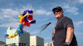 ‘It’s like painting’: North Myrtle Beach kite man decorates sky with colorful aerial show