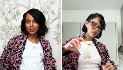 Kerry Washington Rocks the Same Chanel Outfit Nara Smith Wore to Make Crepes From Scratch