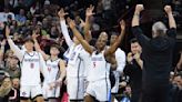 March Madness: San Diego State cruises past Yale to set up title game rematch with UConn in Sweet 16