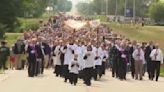 Thousands gather at National Shrine of Our Lady of Champion as Eucharistic Pilgrimage comes to town