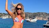 Amanda Holden, 53, flaunts her incredible physique in colourful bikini