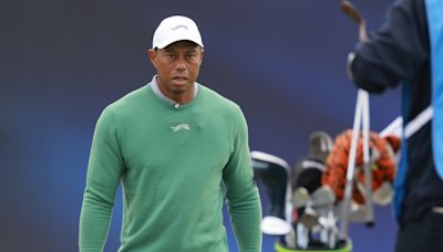 British Open: Tiger Woods plays 18-hole practice round at Royal Troon ahead of return